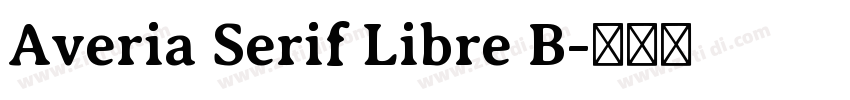 Averia Serif Libre B字体转换